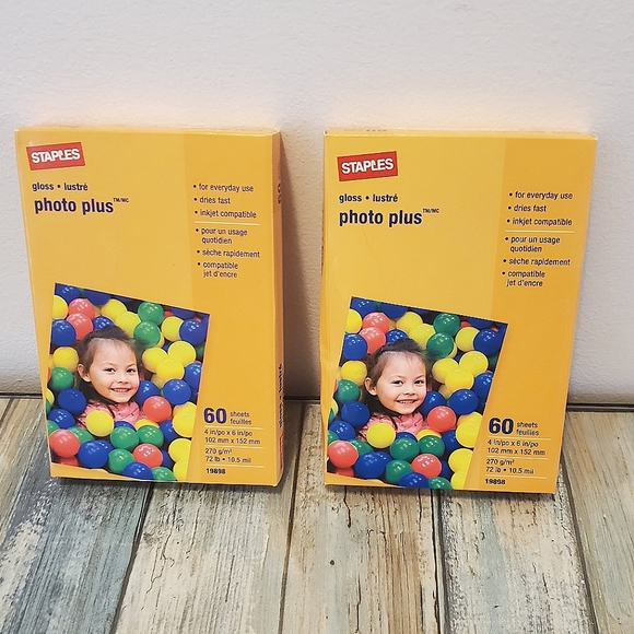 Staples blank photos 4x6 for printer - Picture 1 of 2